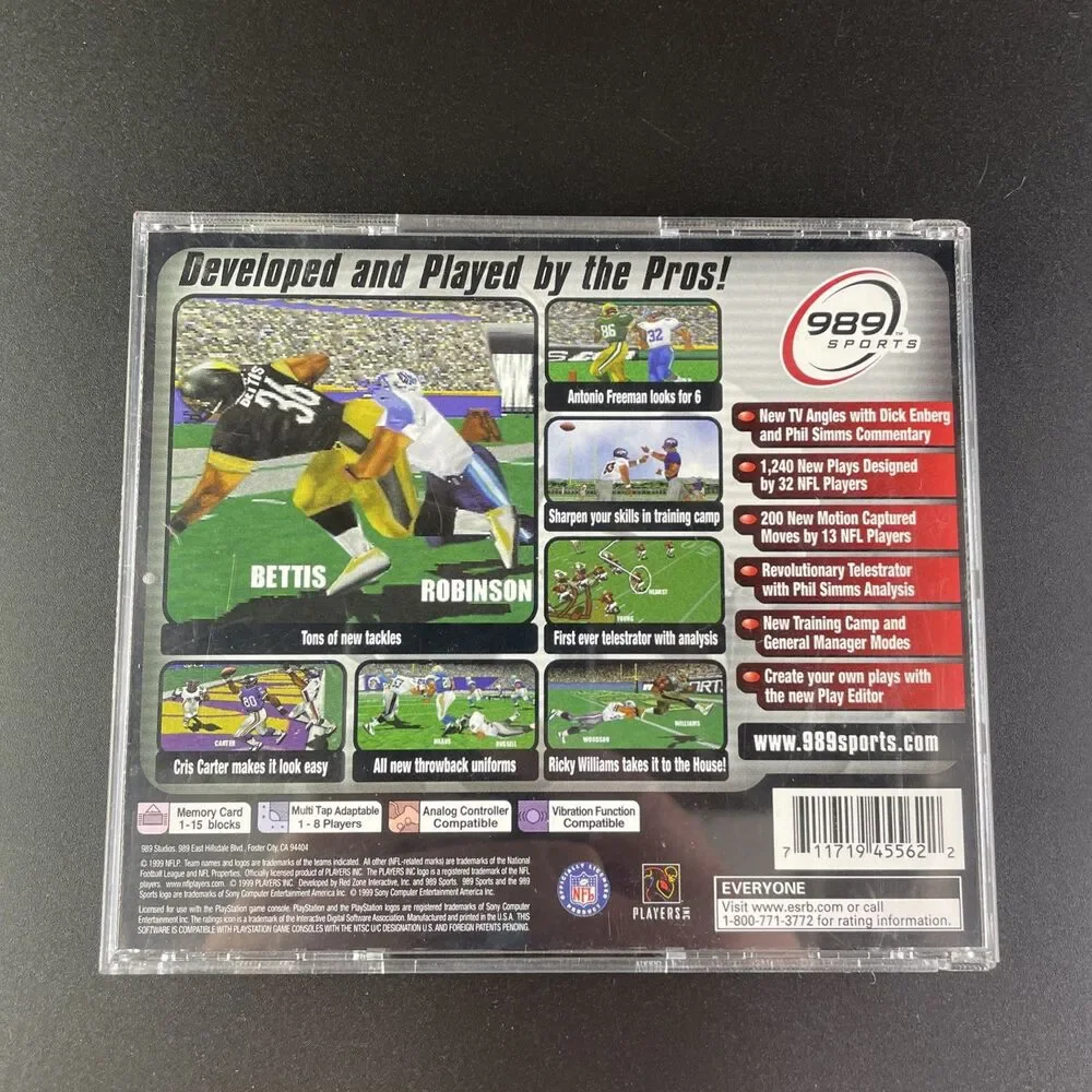 Sony PlayStation Video Game Lot of 4 Army Men 3D Tiger Woods NFL GameDay PS1